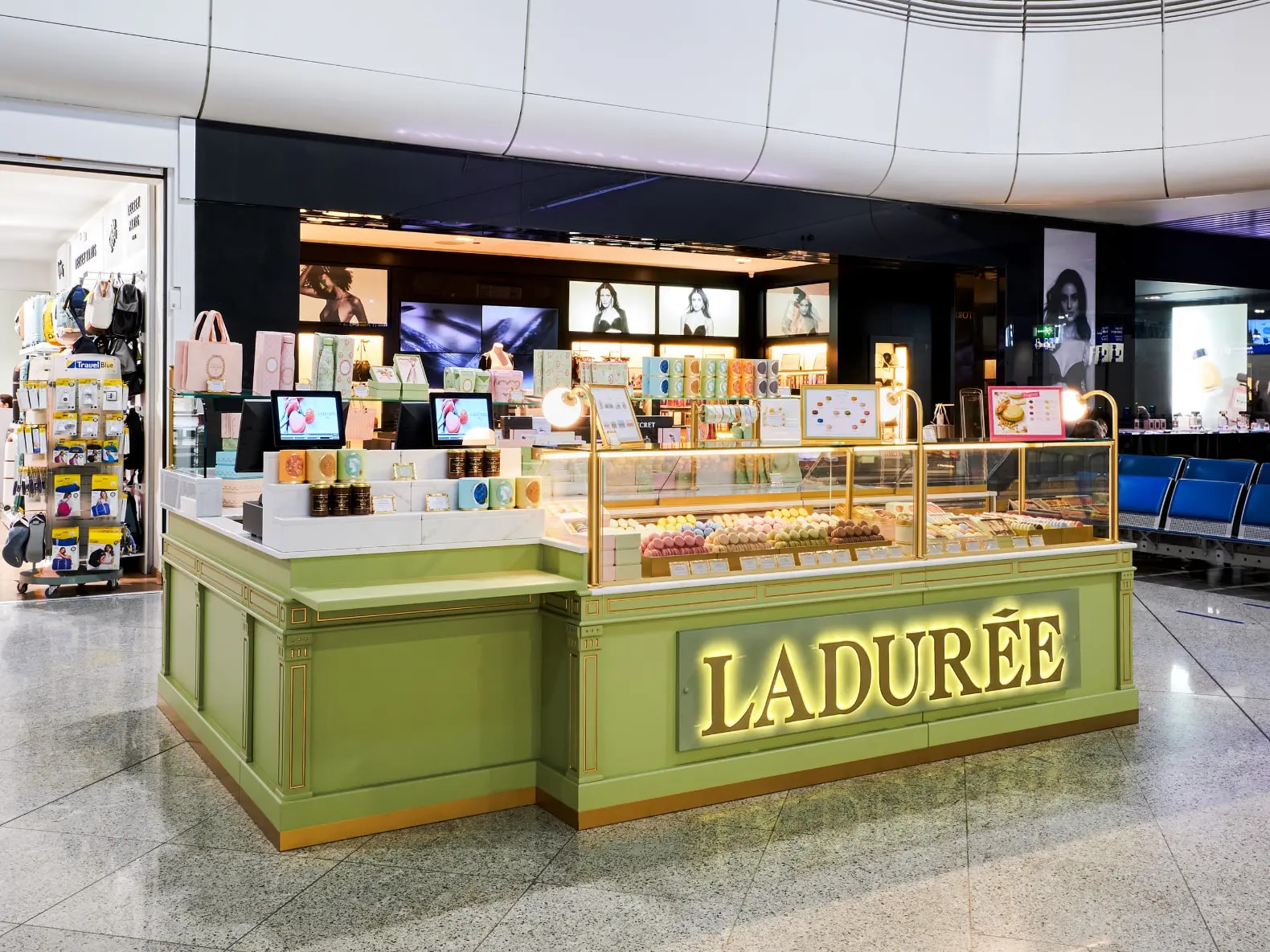 Ladurée store at Athens International Airport